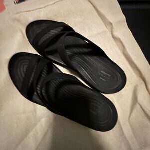 CROCS Black Women's Sandals